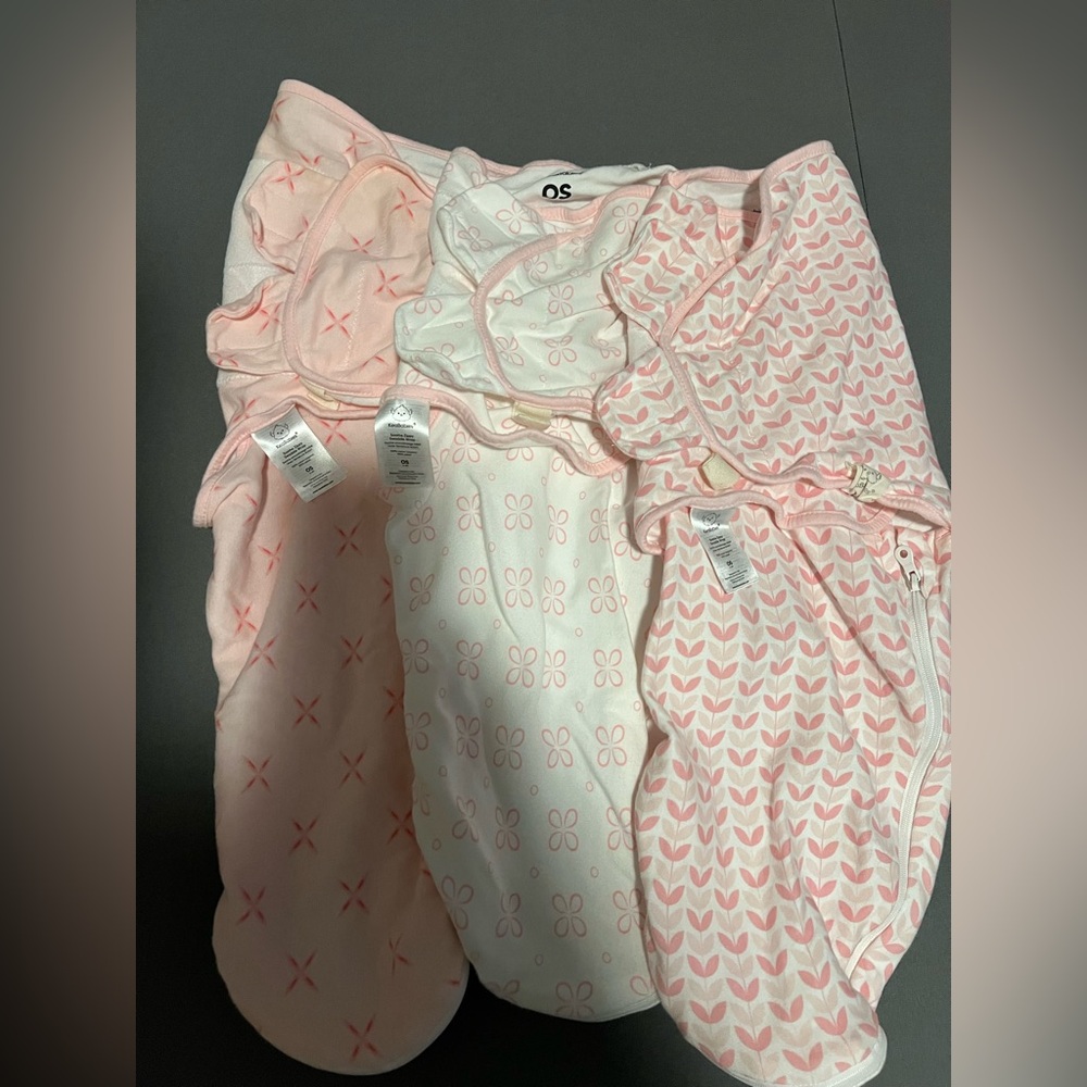 3 KeaBabies Velcro swaddles